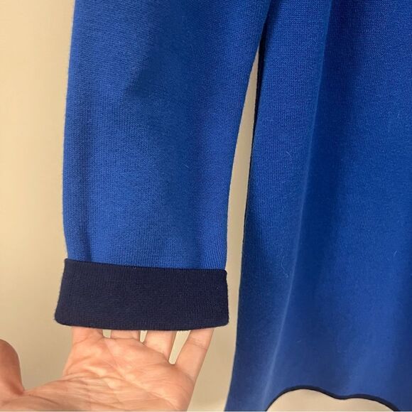 - Chicos reversible blue and navy sweater jacket Sz M - Picture 4 of 9